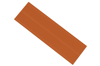 Желобок ендовы с крепежными скобками (6 шт.), 1.45 м.п., коричневый