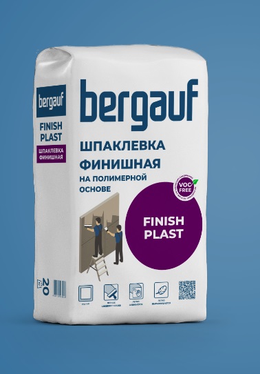 Шпаклевка полимерная финишная Bergauf Finish Plast, 20кг