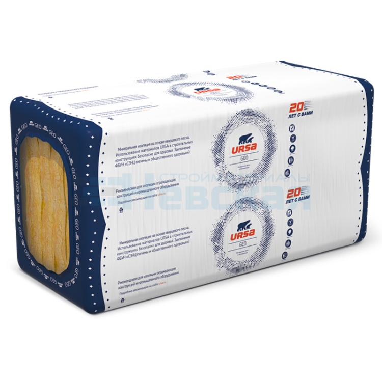 Утеплитель Ursa GEO 32 PFB Фасад 1250х600х100 6шт. уп