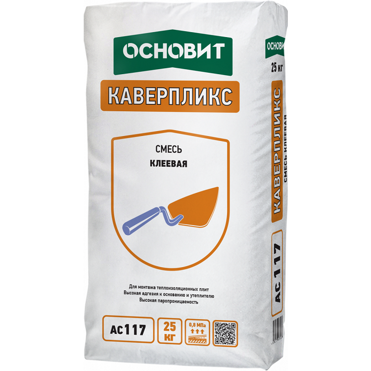 Клеевая смесь ОСНОВИТ Каверпликс АС117, 25кг