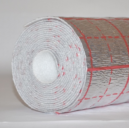 Globex Подложка для теплого пола с разметкой 5x1000x15000, 15м2