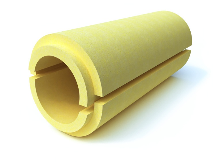 Скорлупа  для теплоизоляции труб ППУ С 1000х15х50 мм