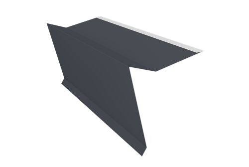 Ветровая планка/фартук фронтонный S5 SV20 Полиэстер, серый (RAL 7024)