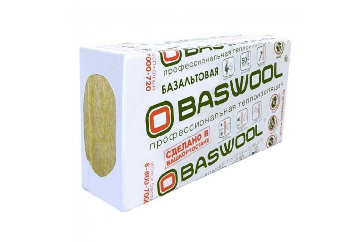 Утеплитель BASWOOL Фасад 120 1200х600х140 мм, 2 шт. уп