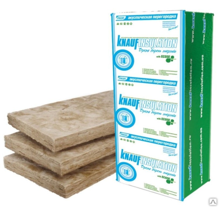 Утеплитель Кнауф инсулейшн акустическая перегородка (проф) 1250х610х50 мм 16 шт. уп