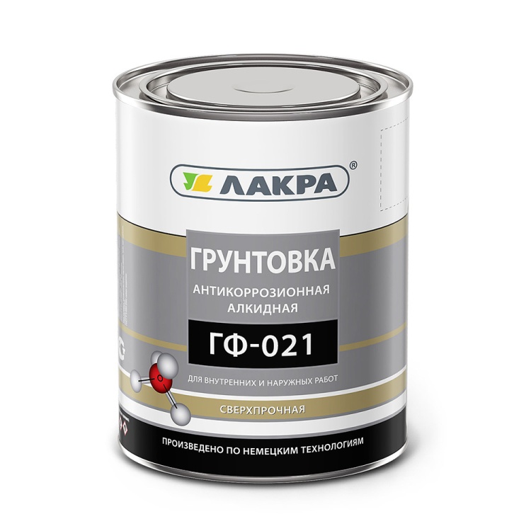 Грунт по металлу ГФ-021 Лакра серый, 2,5кг (3шт/уп)