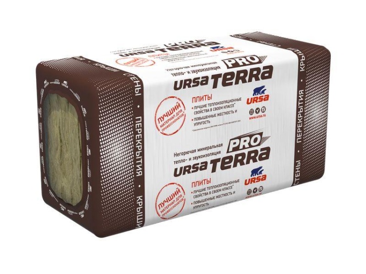 Утеплитель Урса Terra 34 PN Pro 1250х610х100 мм, 12 шт/уп, 9,15 м²