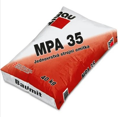 Штукатурка цементно-известковая Baumit MPA 35 Fine, 40 кг