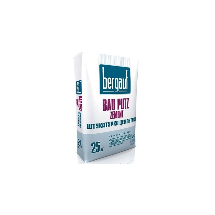 Штукатурка цементная Bergauf (Бергауф) Bau Putz Zement, 25 кг