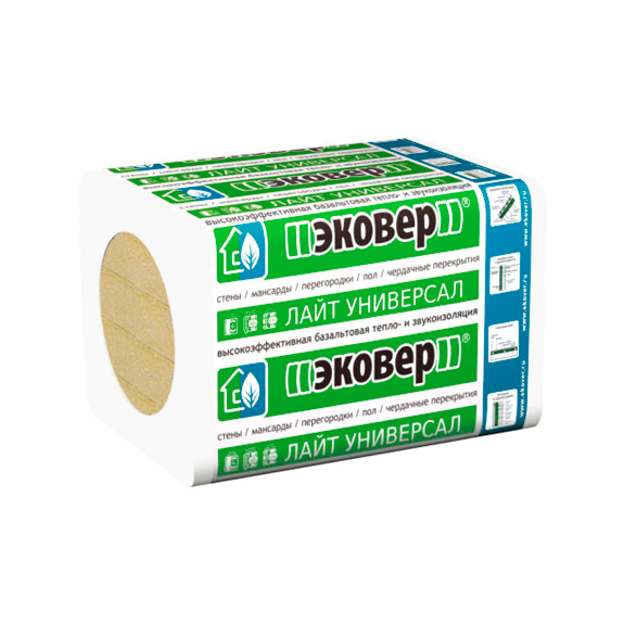 Утеплитель Эковер Лайт 40 1000х600х50 мм, 12 шт. уп