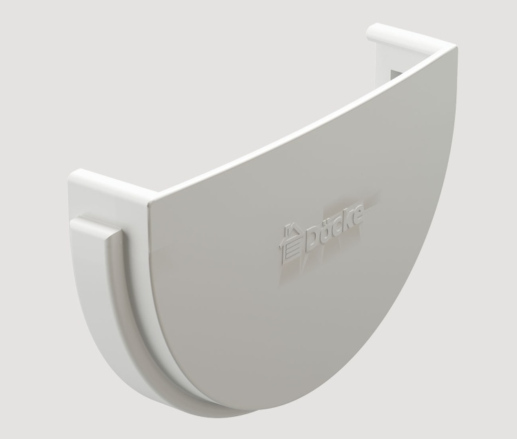 Заглушка желоба DOCKE Standard, белый