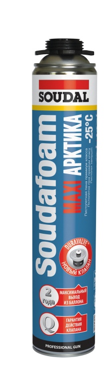 Монтажная пена Soudal MAXI Арктика, 870мл