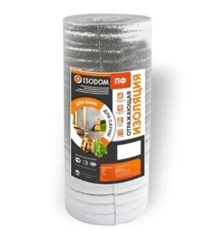 Полотно изоляционное фольгированное Изодом 50000х1000х3 мм