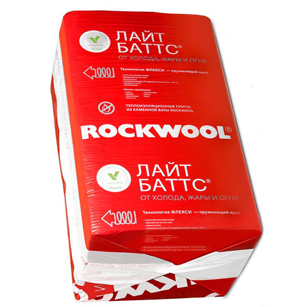 Rockwool Лайт Батс (1000*600*70) 8плит/4,8м2/0,336м3