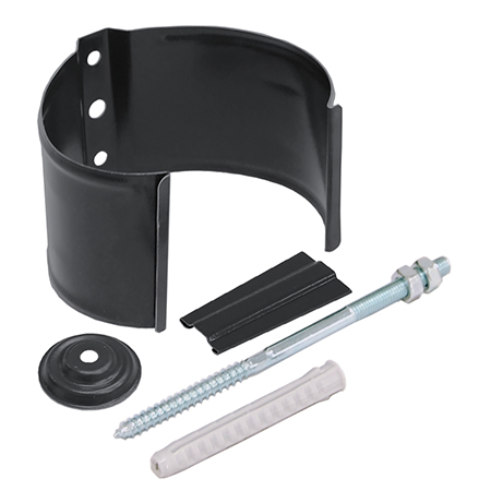 Кронштейн трубы Grand Line на кирпич 90мм, RAL 9005, черный