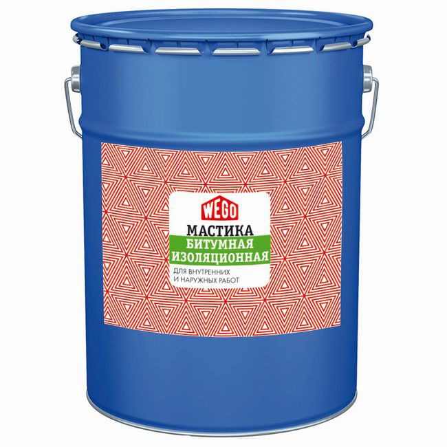 Мастика битумная гидроизоляционная (кровельная) WEGO 20кг