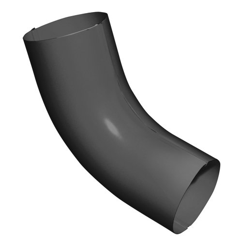 Колено 67 град. ПВХ Grand Line Стандарт, графит