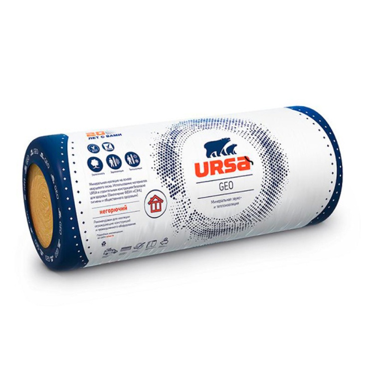 Утеплитель Ursa GEO 37 RN М-15 6750х1220х150 мм