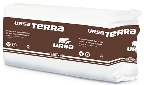 Утеплитель Урса Terra 37 PN 1250х610х100 мм, 10 шт/уп, 7,62 м²