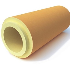 Скорлупа ППУ 57х50х1000 с покрытием стеклопластик