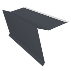 Фронтонный фартук S5, (разв. 200) PE 0,45, мокрый асфальт RAL 7024