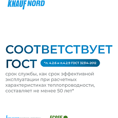 Кнауф Норд TS 033  100х600х1250мм 0,45м3/4,5м2 / 24 пач