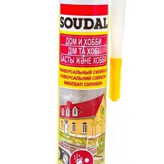 Soudal Герметик силикон универсальный бесцветный 15*280 мл